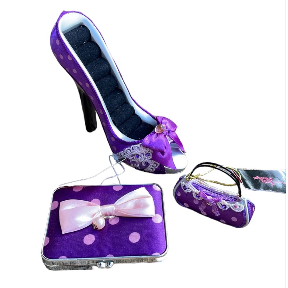 NWT Jacki Design Purple Tote Bundle of 5 - Picture 5 of 16